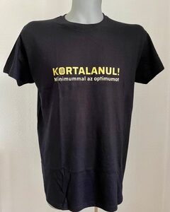 Férfi kerek nyakú póló - Kortalanul! felirattal
