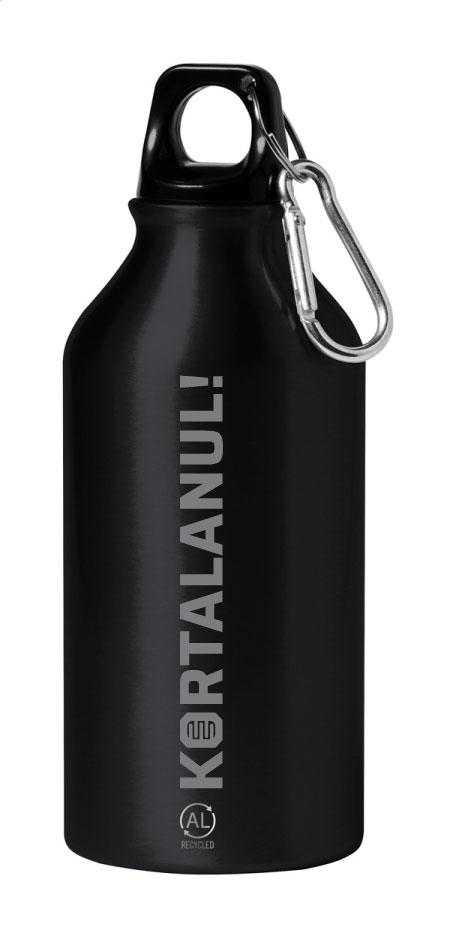 Alumínium ivópalack karabínerrel 500ml- Kortalanul! felirattal